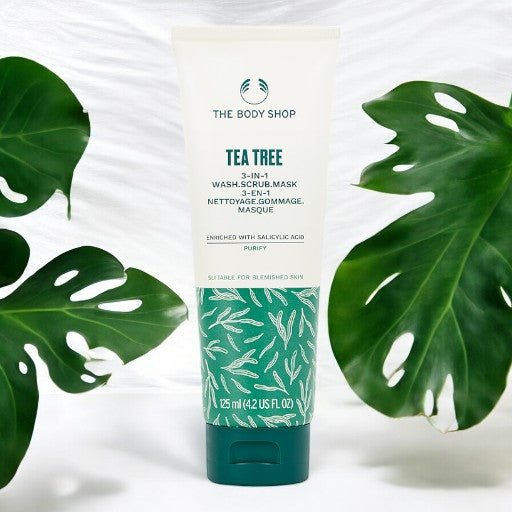 Tea Tree 3-in-1 Wash Scrub Mask