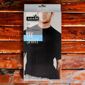 Adam Men's Half Sleeves T-Shirt Black