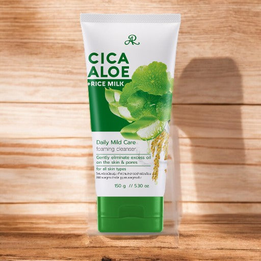 AT CICA Aloe + Rice Milk Daily Mild Care Foaming Cleanser