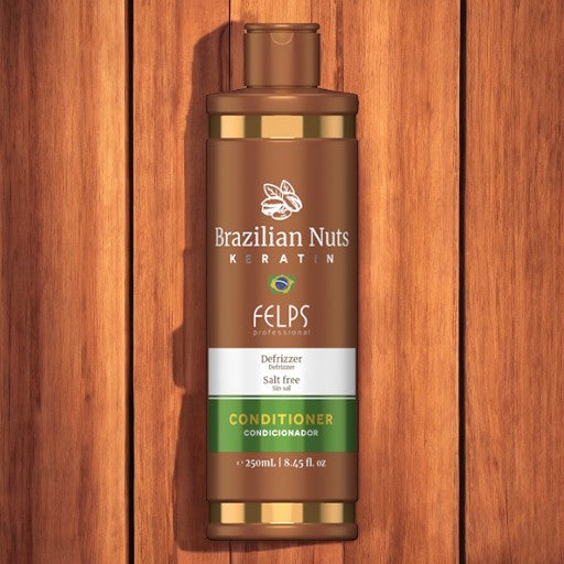 Brazilian Nuts Keratin Felps Professional Defrizzer, Salt Free Conditioner