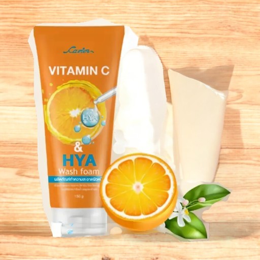 CAVIER Vitamin C & HYA wash foam