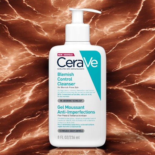 Cera Ve Developed With Dermatologist Blemish Control Cleanser For Blemish-Prone Skin Oil- Absorbing Technology