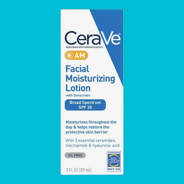 CeraVe Develpoed with dermatologists AM Facial Moisturizing Lotion with Sunscreen Oil Free