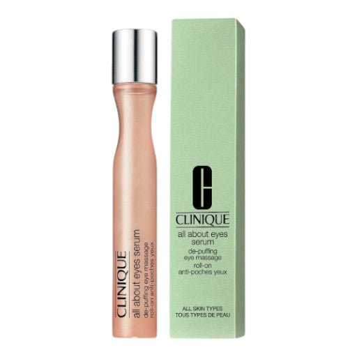 Clinique All About Eyes Serum de-puffing eye massage roll-on