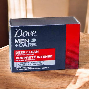 Dove Men +Care Deep Clean Purifying Grains Body + Face Bar Soap