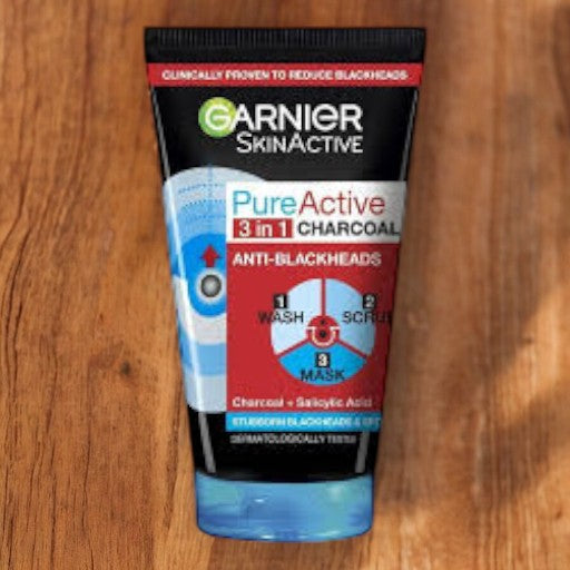 GARNIER Skin Active 3 In 1 Charcoal Pure Active Anti BleckHeads