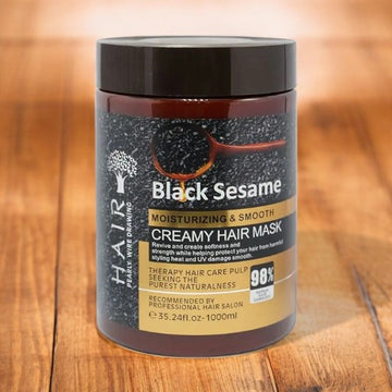 HAIR Pearly Eire Drawing Black Sesame Moisturizing & Smooth Creamy Hair Mask