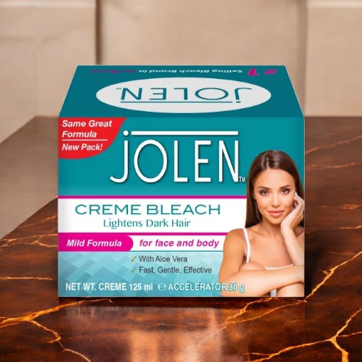 JOLEN Creme Bleach Mild Formula Lightens Dark Hair