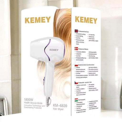 Kemei Professional Hair Dryer KM- 6839 1800W