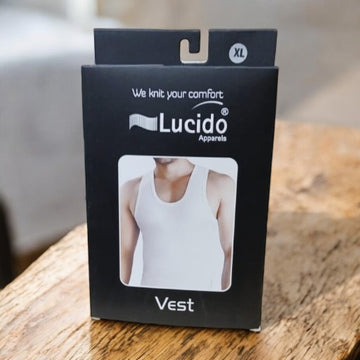 LUCIDO Apparels Classic Vest Pack of 1 Black