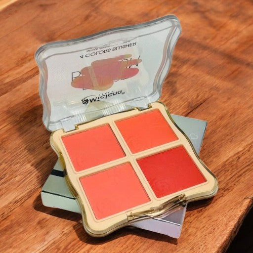 Mielena Italy Rough Blossom 4 Color Blusher Kit