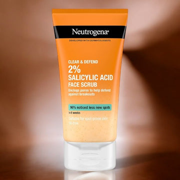 NEUTROGENA Developed with Dermatologists Clear & Defend Facial Scrub For Spot-Prone Skin Oil Free