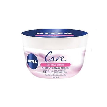 NIVEA Even Tone Cream, Care Fairness Prevents Skin Darkening, SPF 15, Jar