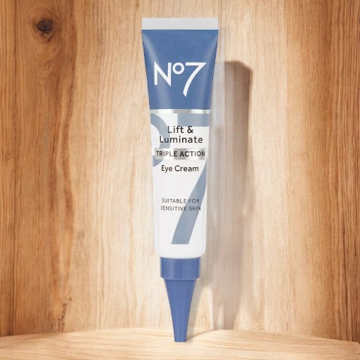 No7 Lift & Luminate Triple Action Eye Cream Suitable For Sensitive Skin