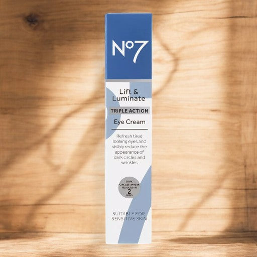 No7 Lift & Luminate Triple Action Eye Cream Suitable For Sensitive Skin