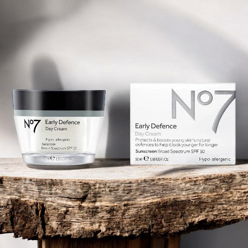 No7 Early Defence Day Cream Hypro-allergenic Sunscreen Broad Spectrum SPF 30