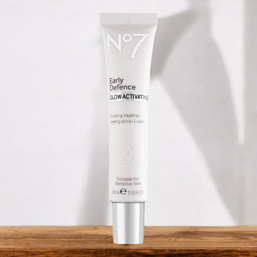 No7 Early Defence Glow Activating Serum Glowing, Healthier looking skin in 1 week Glow Activating Suitable for Sensitive Skin