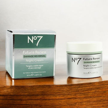 No7 Future Renew Damage Reversal Night CreamTargets visible signs of skin damage