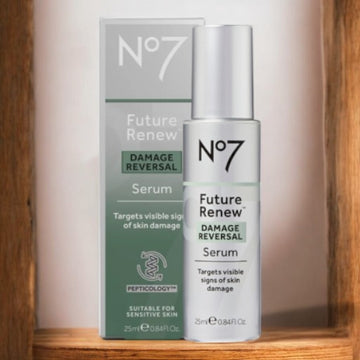 No7 Future Renew Damage Reversal Serum Targets visible signs of skin damage