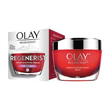 OLAY Regenerist Micro-Sculpting Cream Night Plumps & Reduces Wrinkles