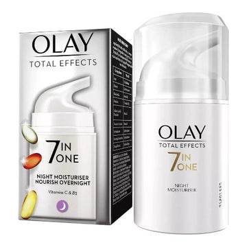 OLAY Total Effects 7 IN ONE Night Moisturiser Nourish Overnight Vitamins C & B3