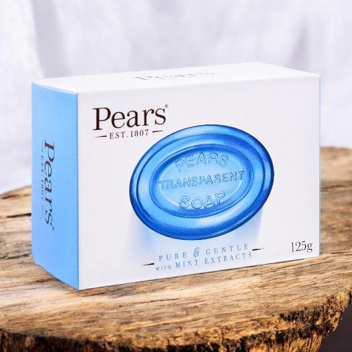 Pears Pure & Gentle with Mint Extracts Transparent Soap