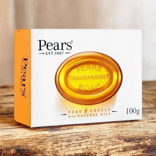 Pears Pure & Gentle with Natural Oil Transparent Soap