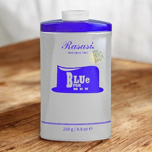 RASASI Perfumed Talc Blue For Men