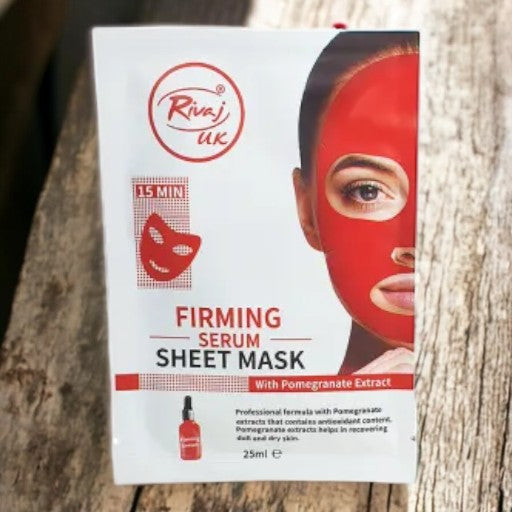 RIVAJ FIRMING SERUM Sheet Mask with pomegranate Extract