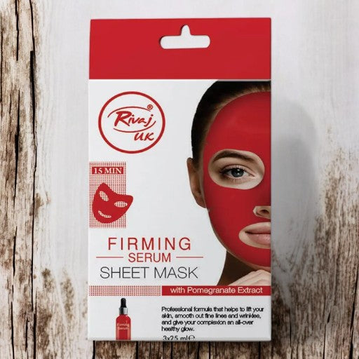 RIVAJ FIRMING SERUM Sheet Mask with pomegranate Extract