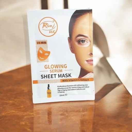 RIVAJ Glowing Serum Sheet Mask