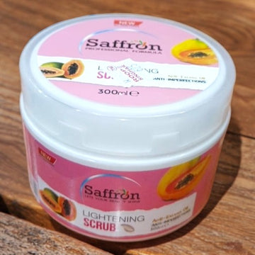 Saffron Lightening Scrub Powder Jar Anti-Access Oil Anti Imperfection All Skin Type