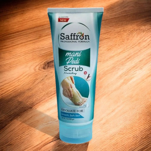 Saffron Meni Pedi Scrub Exfoliate For Smooth,Soft Skin For all Skin Type