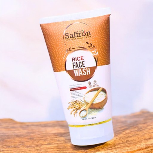 Saffron Rice Face Wash with Rice Water and Niacinamide For Glass Skin