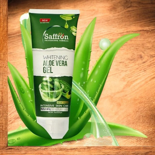 Saffron Whitening Aloe Vera Gel 99.9% Organic