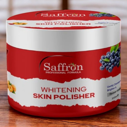 Saffron Whitening Skin Polisher Jar Brightens & Reveals GlowingAll Skin Type