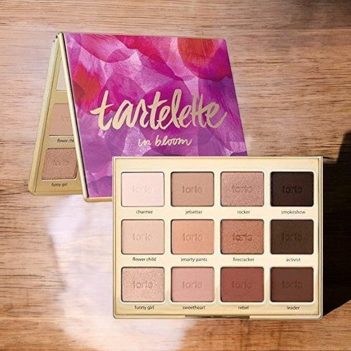 Tartelette in Bloom Clay Palette 12 Colors Eye Shadow By Tarte High Performance Naturals