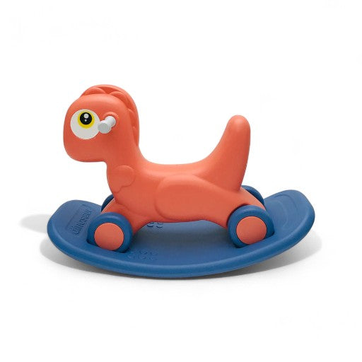 Tinnies Rocking Dinosaur & Push Car Orange