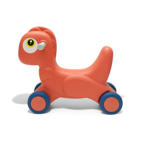 Tinnies Rocking Dinosaur & Push Car Orange