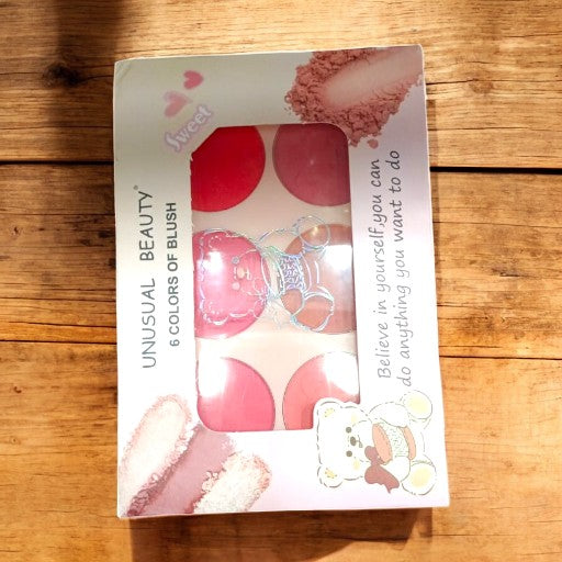 UNUSUAL Beauty 6 Color Blusher Kit