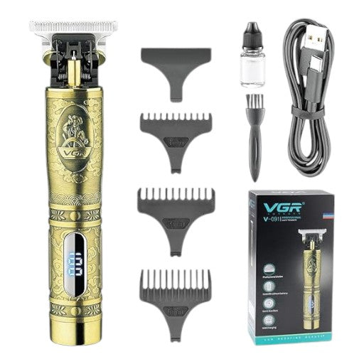 VGR V-091 Professional cordless Hair Clipper with Digital Display