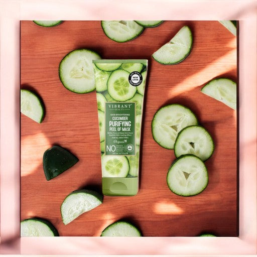 VIBRANT BEAUTY Skin Brightening Cucumber Purifying Peel of Mask