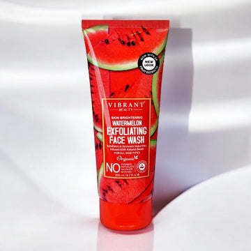 VIBRANT BEAUTY Skin Brightening Watermelon Exfoliating Face Wash