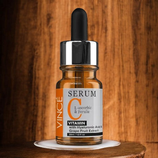 VINCE VitaminC Serum L-ascoribe & Ferulic with Hyaluronic Acid & Grape Fruit Extraxct