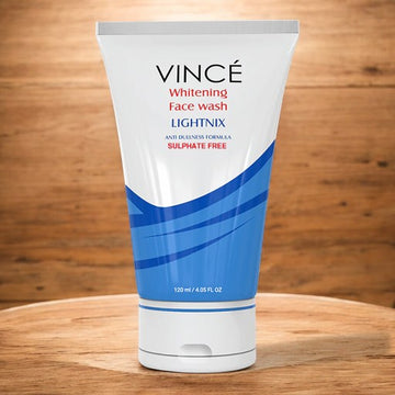 VINCE Whitening Face Wash Lightnix Anti Dullness Formula Sulphate Free