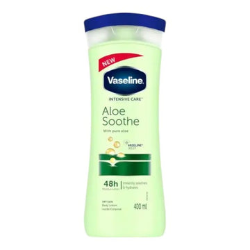 Vaseline Aloe Soothe with pure Aloe Body Lotion for Dry Skin