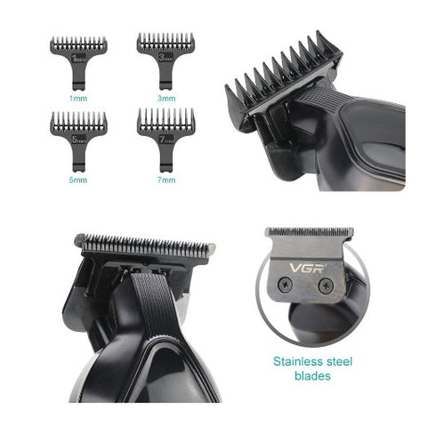 VGR V-921 Clipper Cordless Rechargeable Professional Electric Hair Trimmer for Men